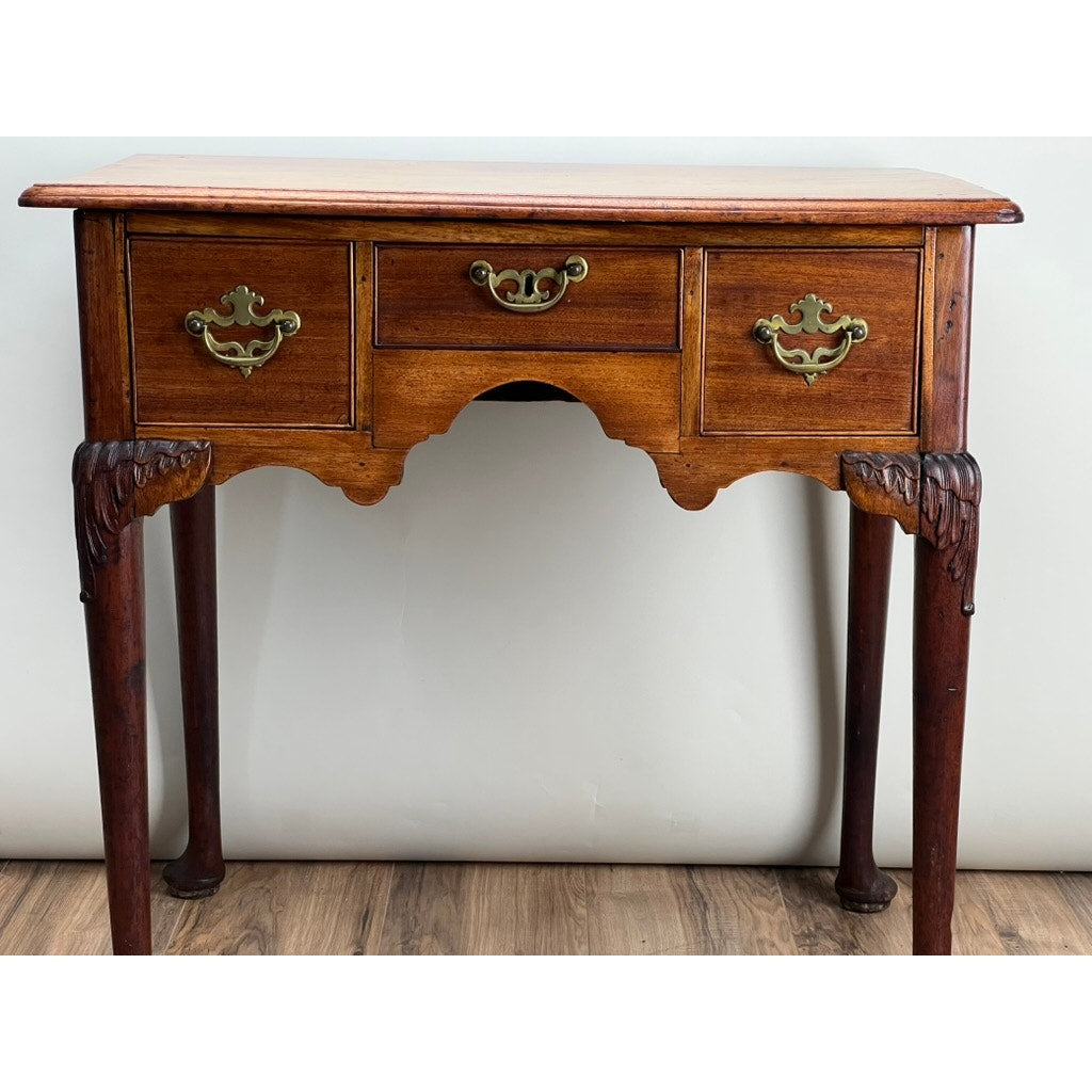 Antique George III Mahogany Chippendale Lowboy c. Late 18th Century