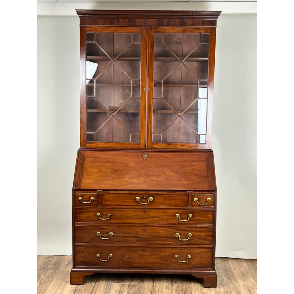 Antique George III Secretary with Bookcase c. Late 18th Century