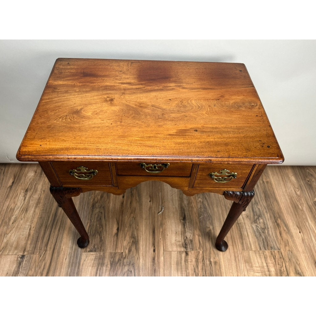 Antique George III Mahogany Chippendale Lowboy c. Late 18th Century