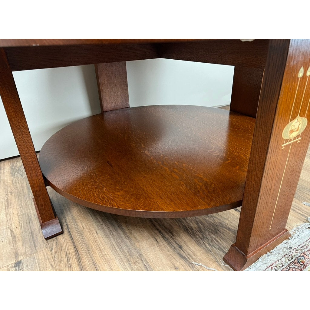 Vintage Harvey Ellis by Stickley Oak Cocktail Table