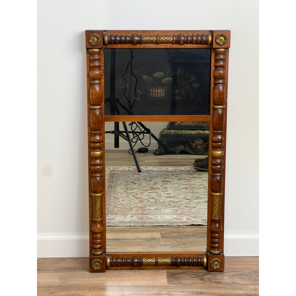 Vintage Hitchcock Two Panel Wall Mirror