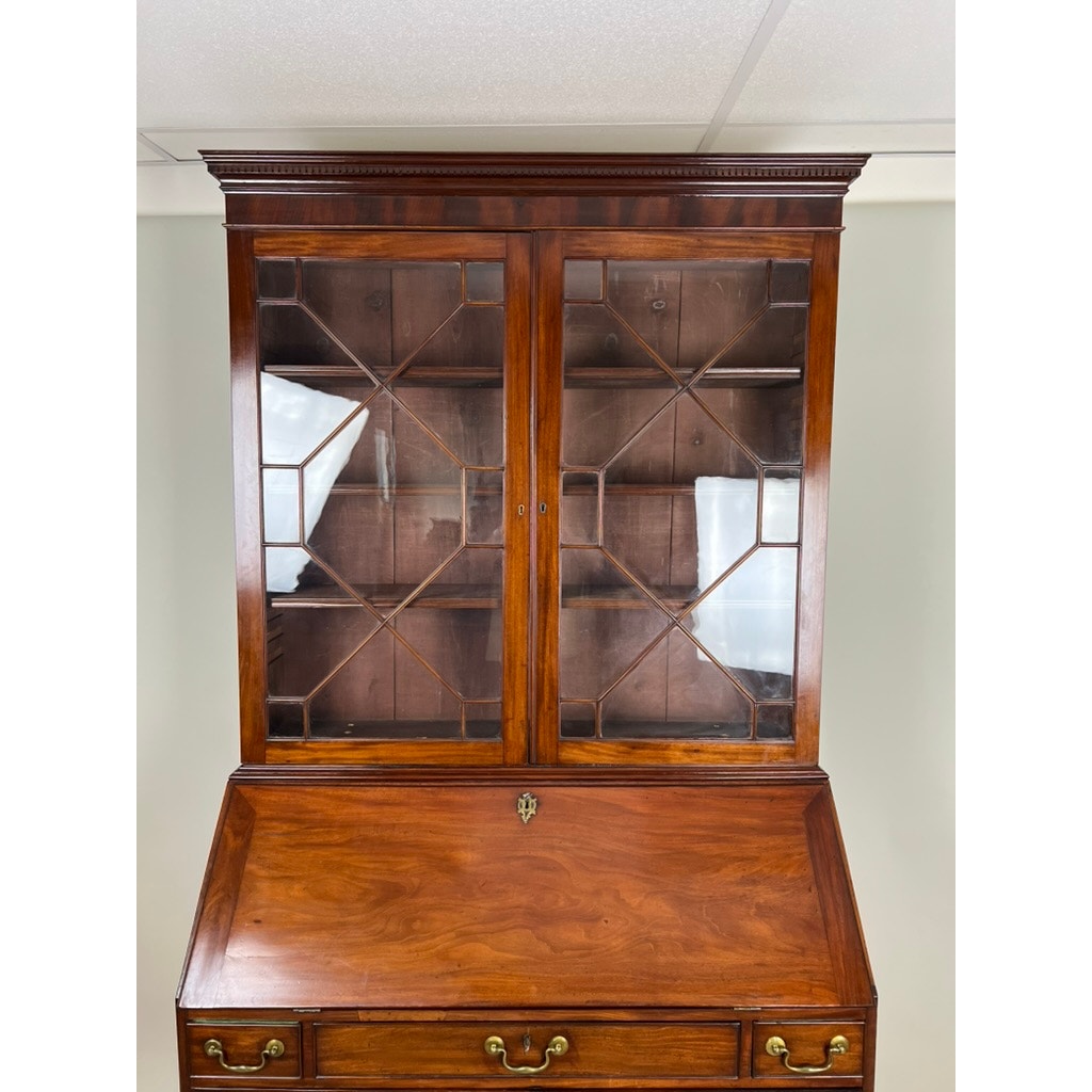 Antique George III Secretary with Bookcase c. Late 18th Century