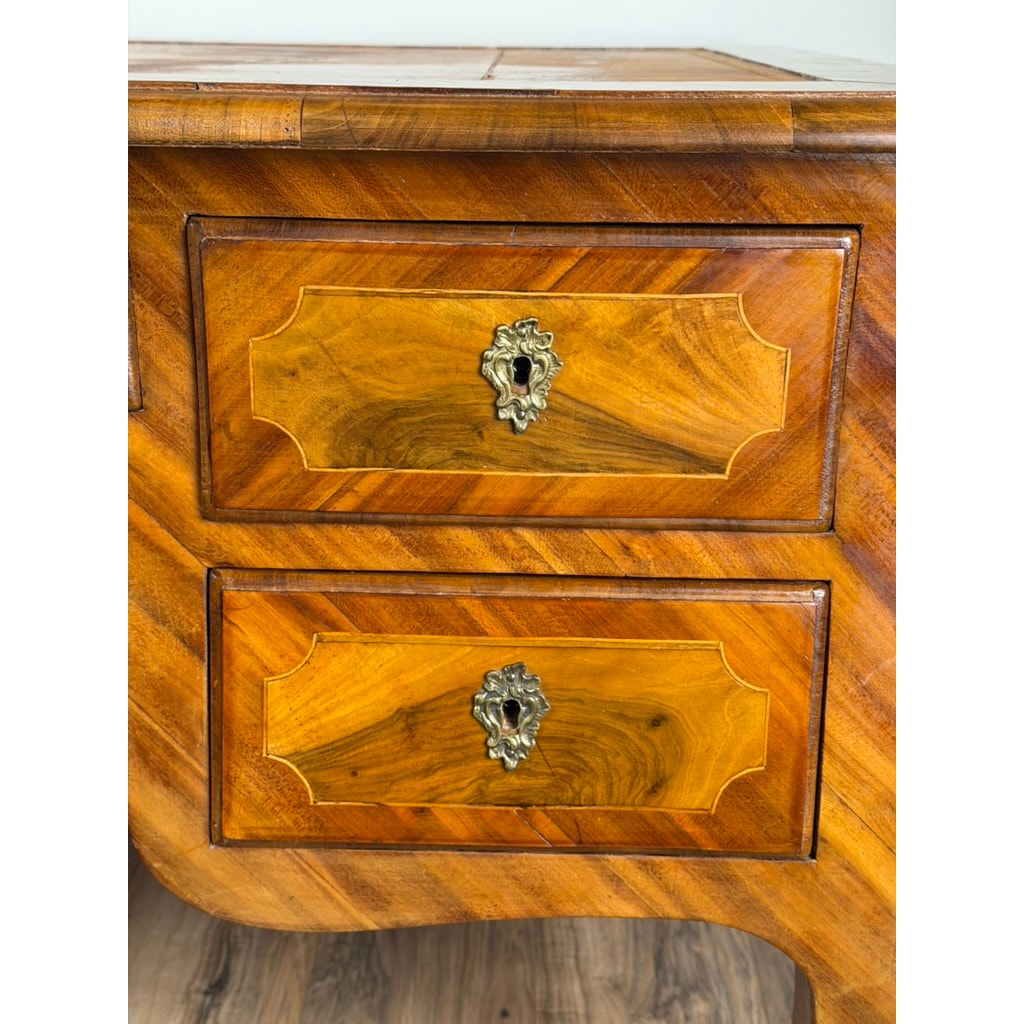 Late 18th Century South German Walnut Marquetry Writing Desk, c. 1780
