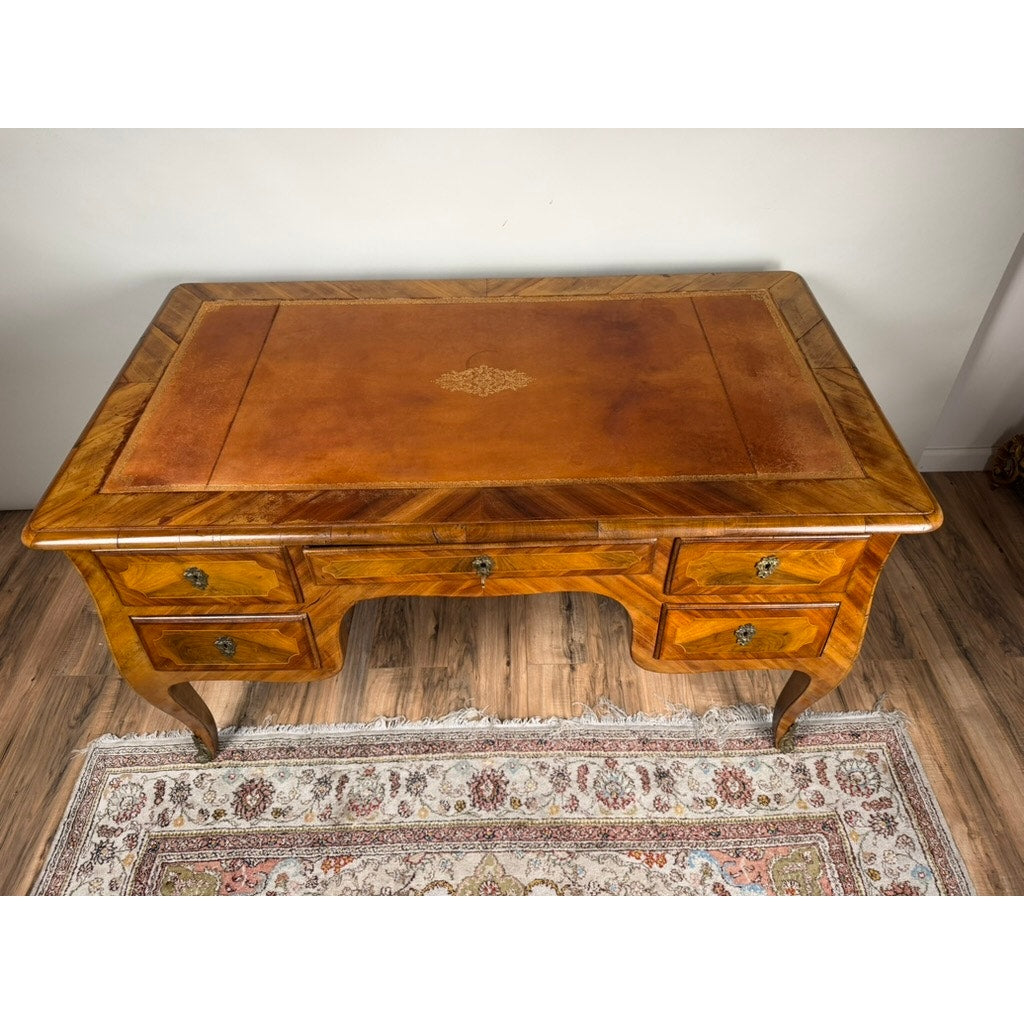 Late 18th Century South German Walnut Marquetry Writing Desk, c. 1780