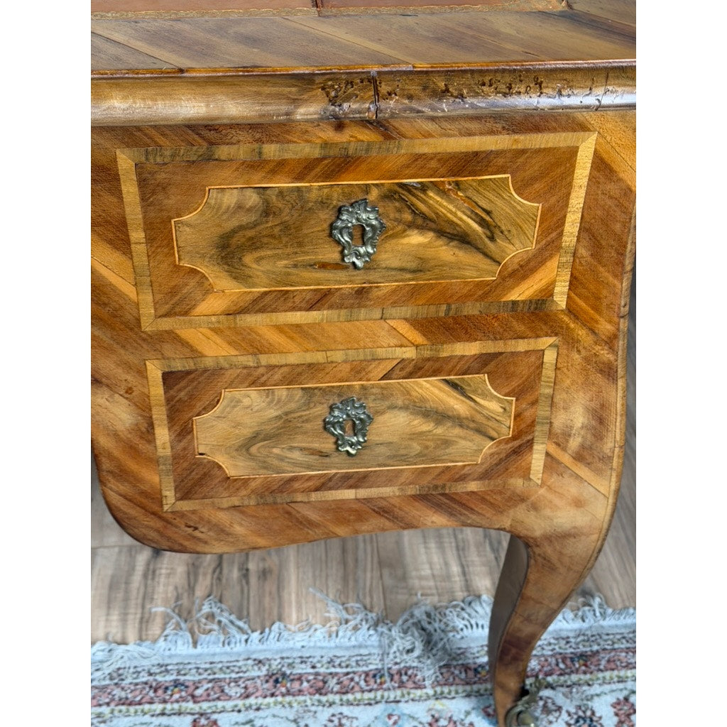 Late 18th Century South German Walnut Marquetry Writing Desk, c. 1780