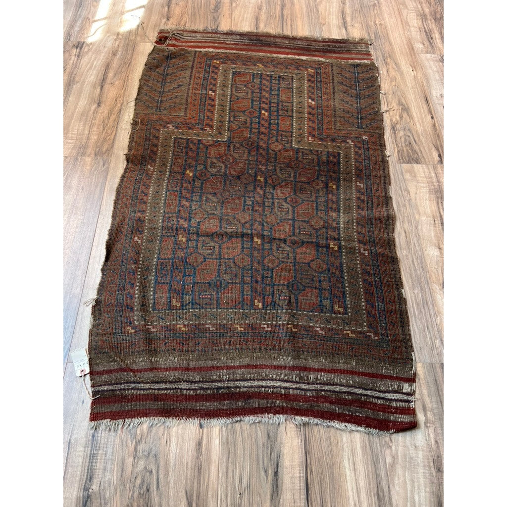 Antique Baluch Prayer Rug, c. Early 19th Century – 2’10” x 5’