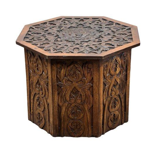 Vintage Asian Carved Pier 1 End Table