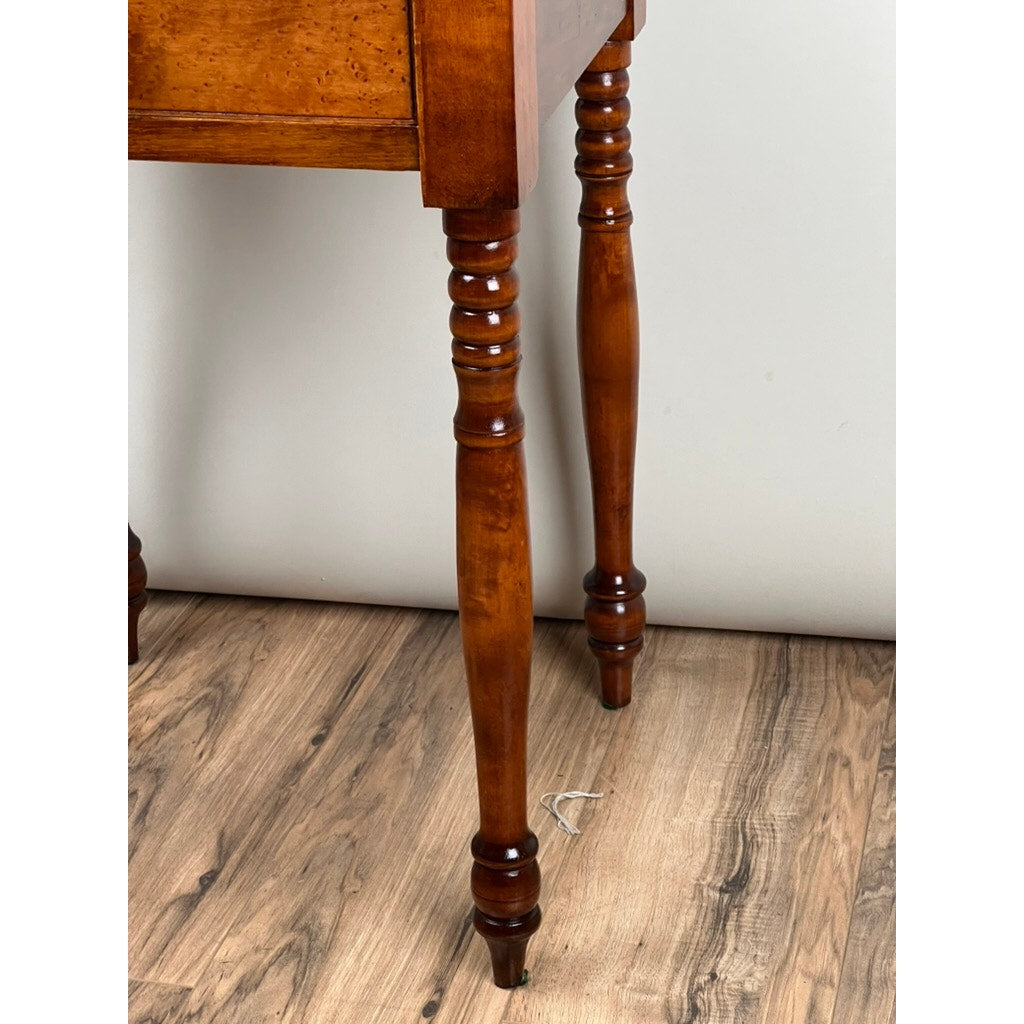 Antique American Sheraton Birdseye Maple One Drawer Stand c. Mid 19th Century