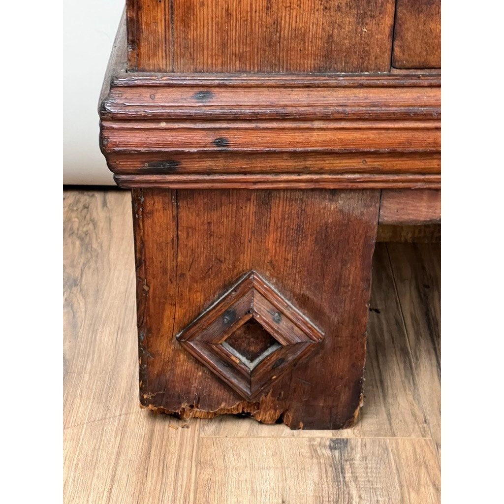 Antique Continental Pine Cupboard Probably German c. Early 18th Century