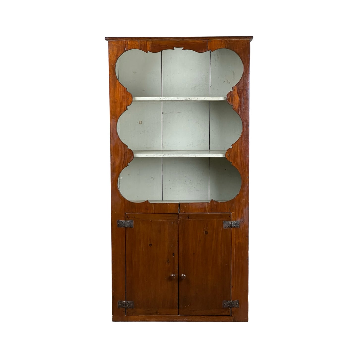 Antique Mid Atlantic Country Pine Cupboard c. Early 19th Century