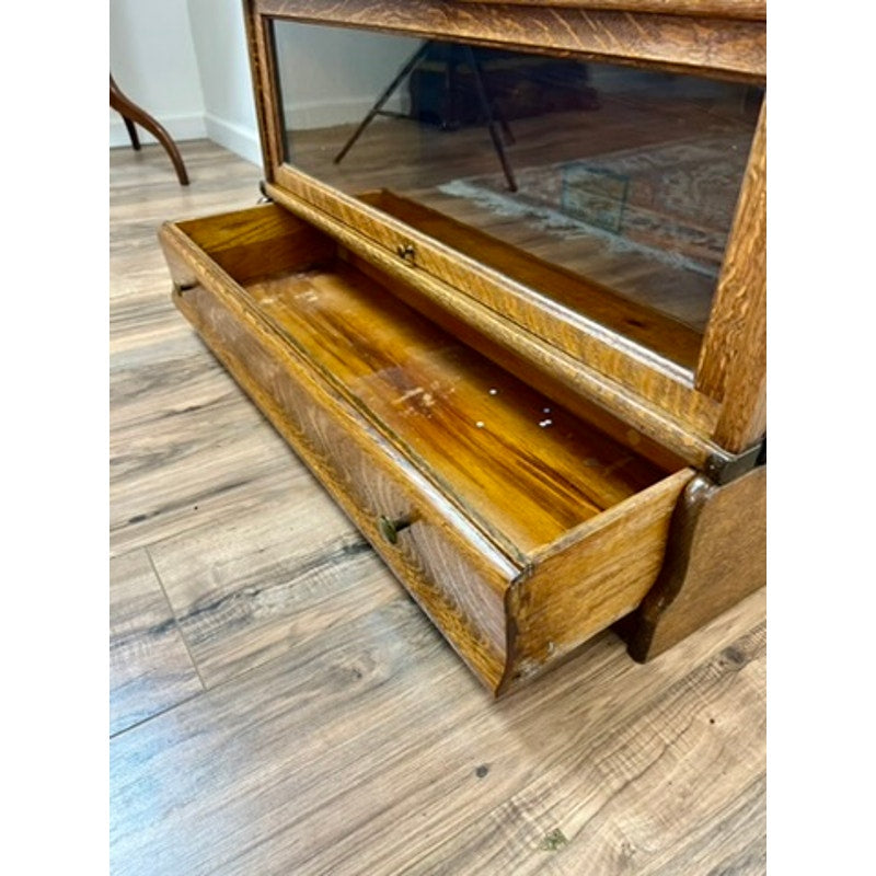 Antique Globe Wernicke Oak Four Stack D-299 Barrister Bookcase