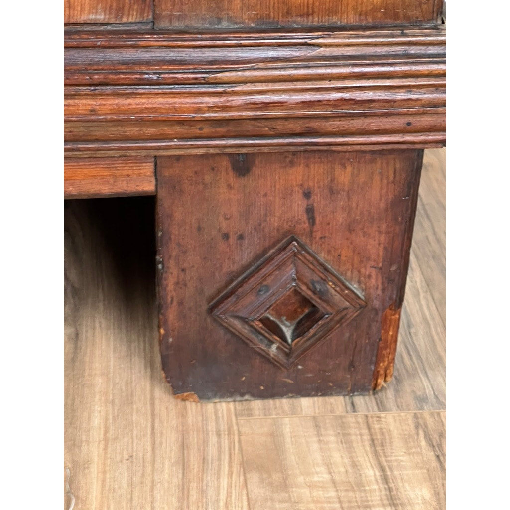 Antique Continental Pine Cupboard Probably German c. Early 18th Century