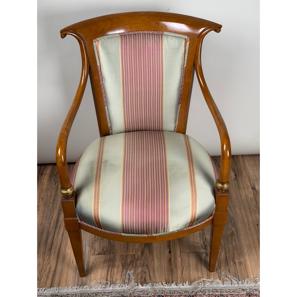 William Switzer French Empire Style Beechwood Armchair