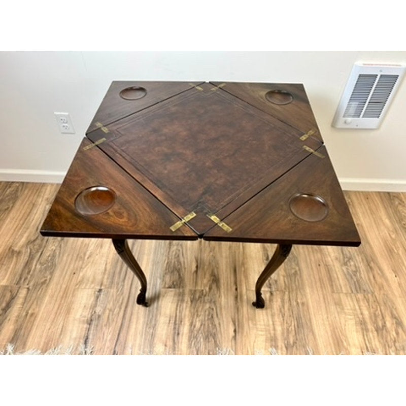 Antique 19th Century Louis XV Style Mahogany Handkerchief Game Table