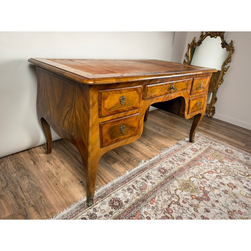 Late 18th Century South German Walnut Marquetry Writing Desk, c. 1780
