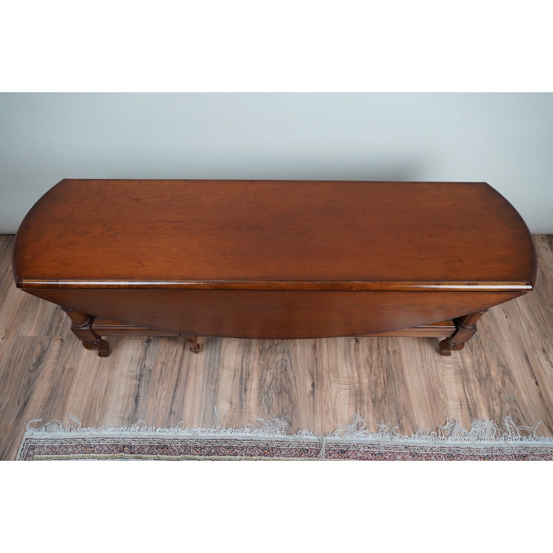 Vintage Cherry Drop Leaf Cocktail Table by Drexel Heritage