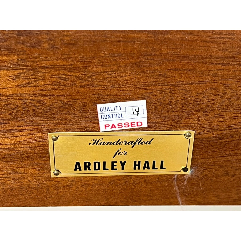 Vintage Ardley Hall Neoclassical Style Granite Top Parcel Gilt Console Table
