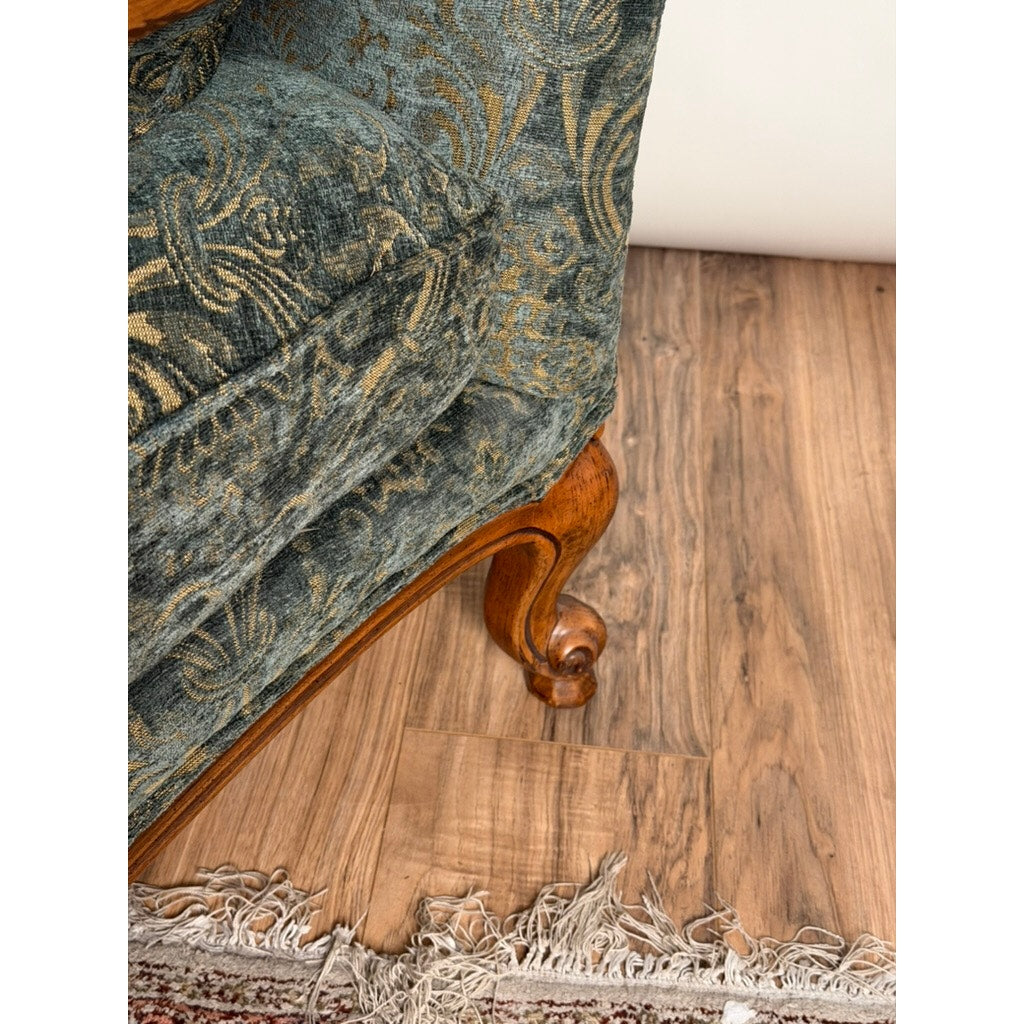 Lillian August Oversized French Bergère Lounge Chair & Ottoman, Down Filled