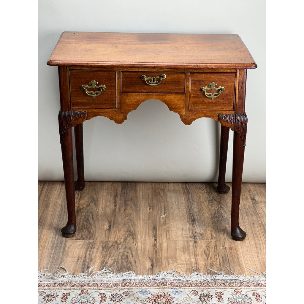 Antique George III Mahogany Chippendale Lowboy c. Late 18th Century