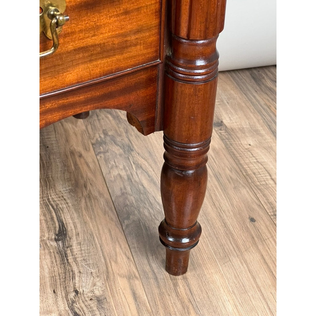 Antique Federal Period Sheraton Mahogany Bow Front Chest c. 1830