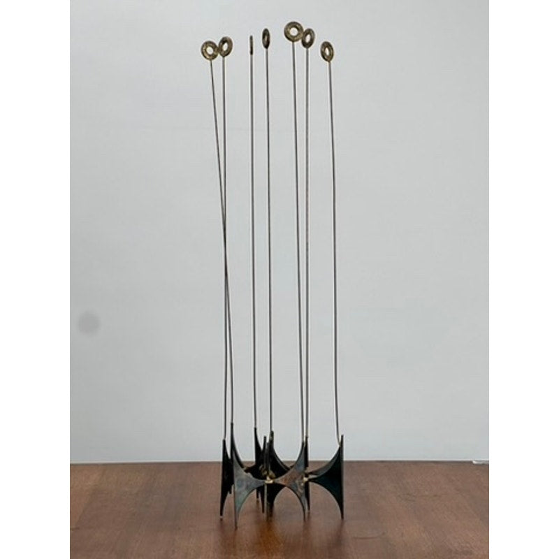 Mid-Century Modern Brutalist Kinetic Sculpture Attr. Curtis Jere c. 1970