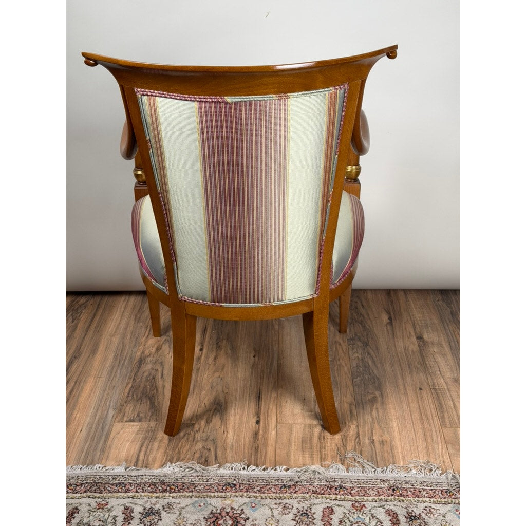 William Switzer French Empire Style Beechwood Armchair