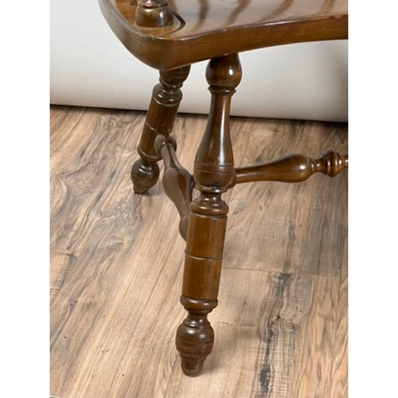 Pair of Stickley Windsor chairs in warm cherry finish with light wear