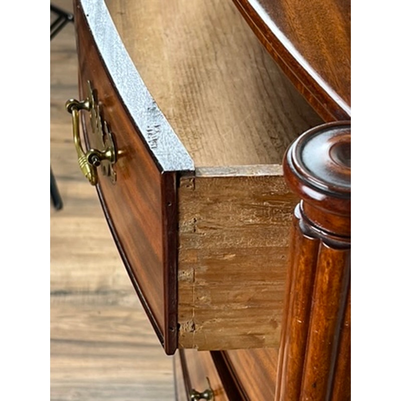 Antique Federal Period Sheraton Mahogany Bow Front Chest c. 1830