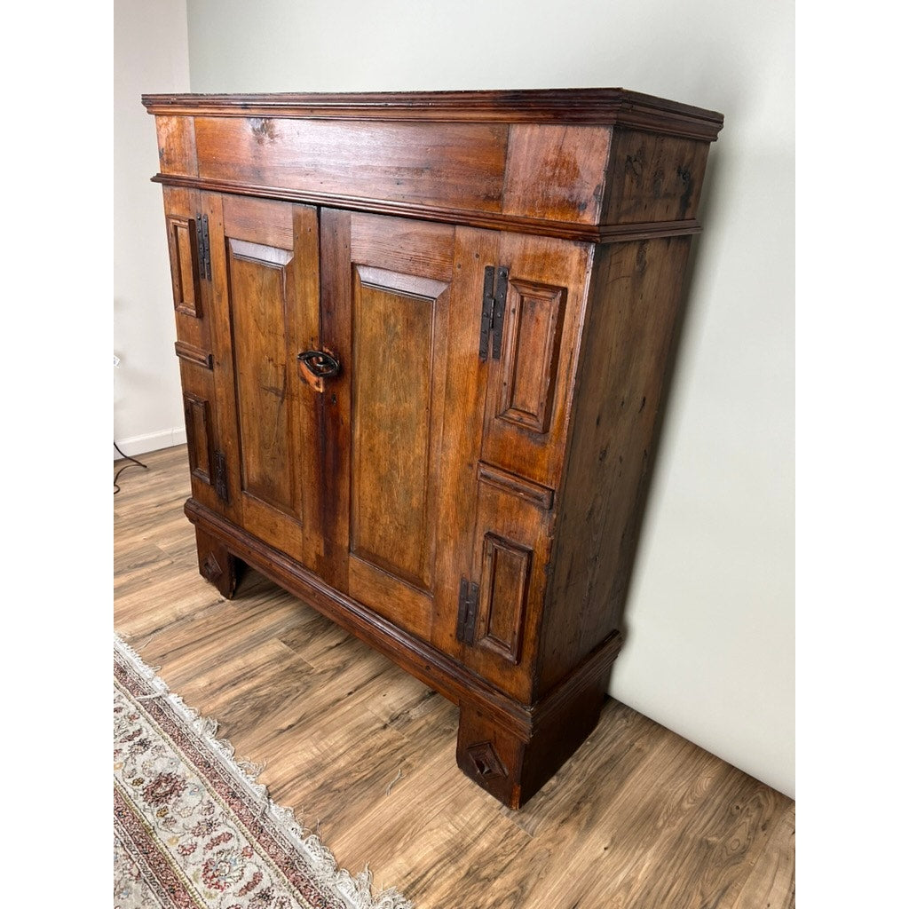 Antique Continental Pine Cupboard Probably German c. Early 18th Century