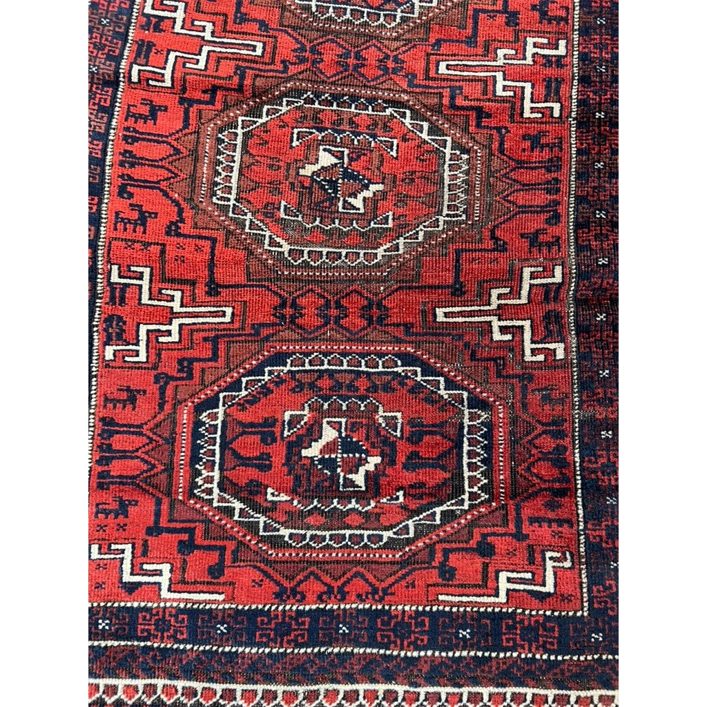 Antique Northeast Persian Baluch Rug c. Late 19th Century 2’8 x 4’8