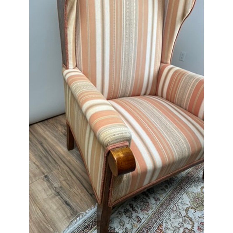 Fruitwood Biedermeier wingback chair from Rothschild Michaels Collection
