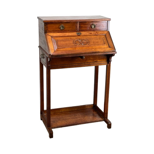 Antique Arts & Crafts Walnut Ladies Writing Desk by Carl Forslund Quaint American c. 1920