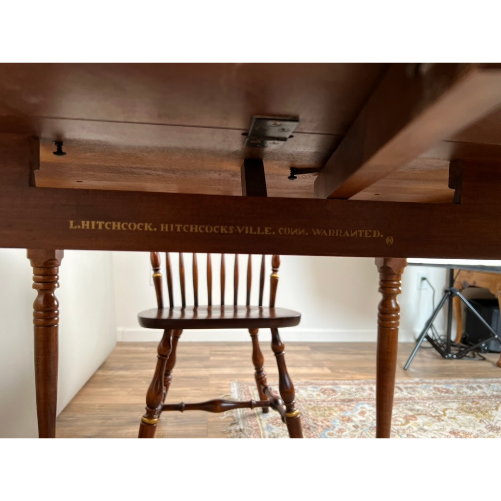 Vintage Hitchcock Maple Drop Leaf Breakfast Table and Matching Side Chairs