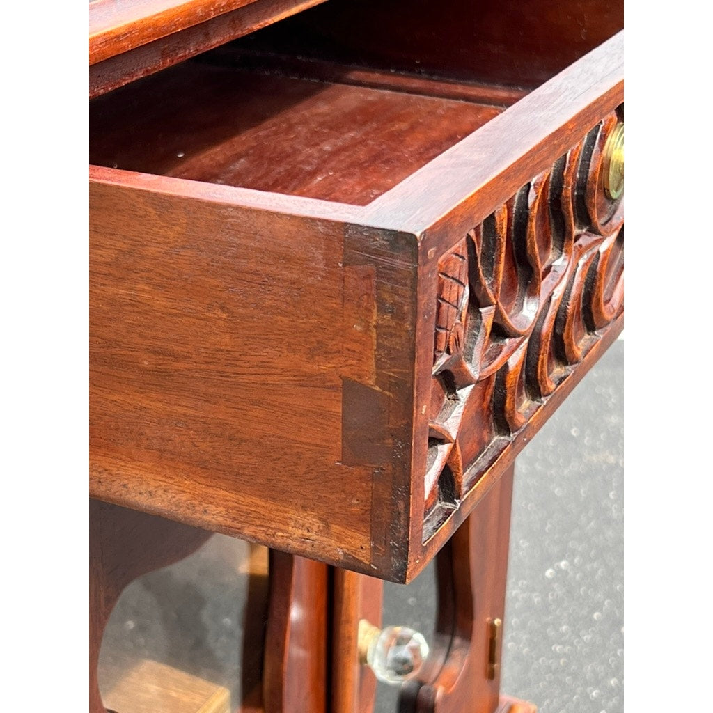 Vintage Chippendale Style Solid Mahogany Etagere