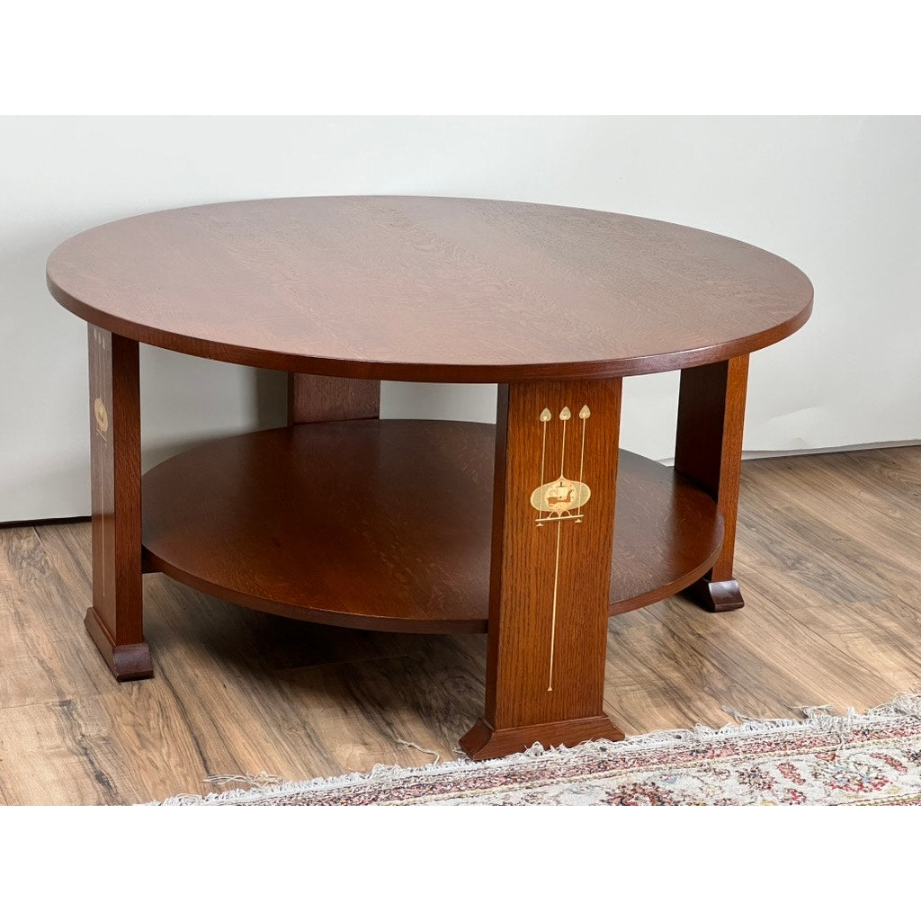 Vintage Harvey Ellis by Stickley Oak Cocktail Table