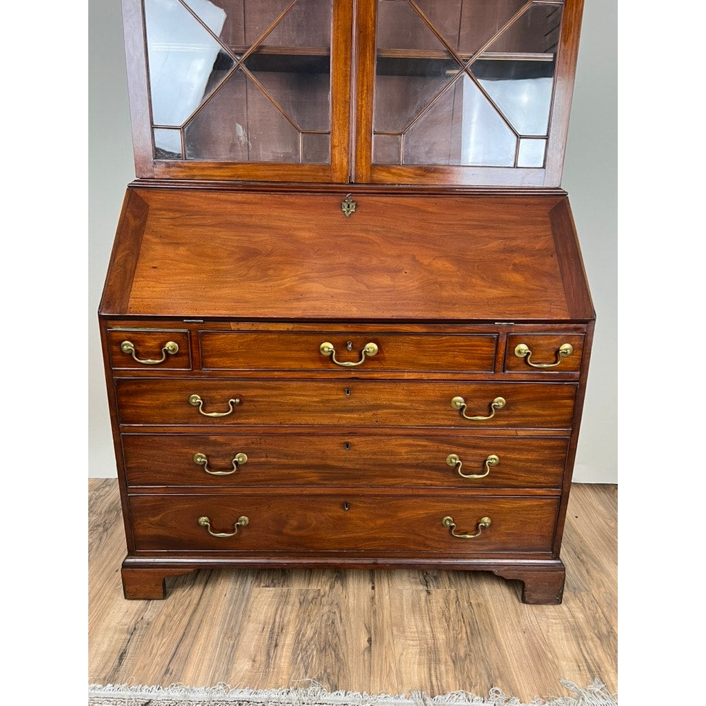 Antique George III Secretary with Bookcase c. Late 18th Century