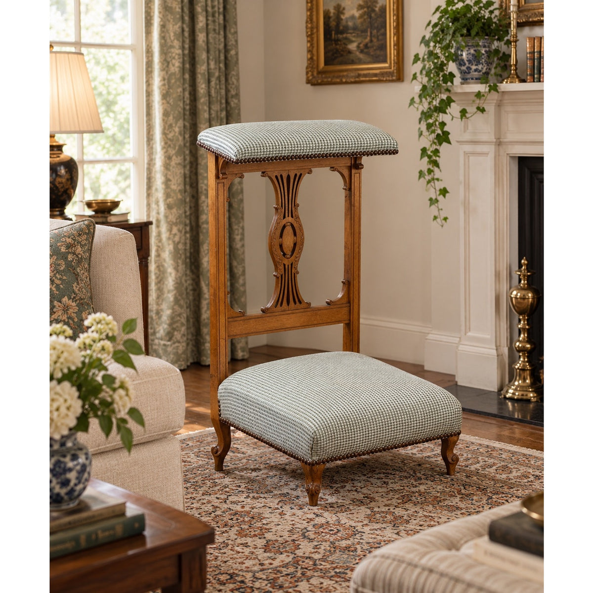 Continental Neoclassical Prie-Dieu Prayer Chair, First Half 19th Century