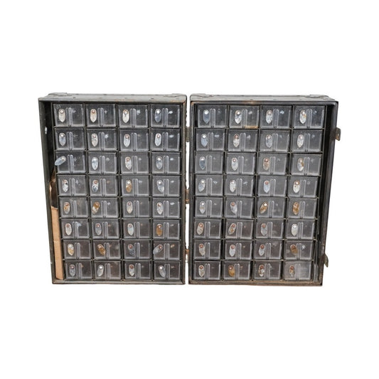 Vintage MIL-C-4710 Multi-drawer Spare Parts Cabinet from Westover AFB