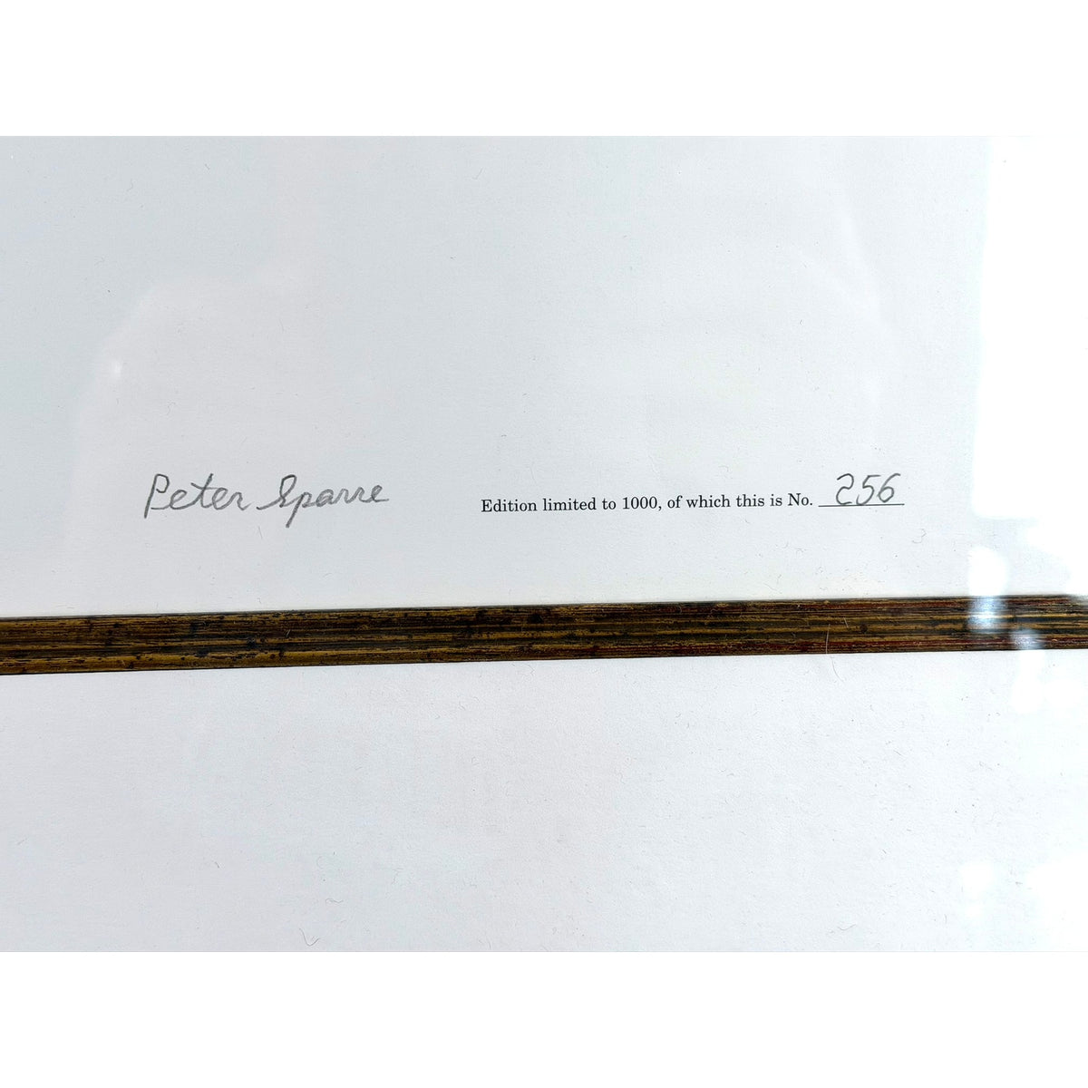 Peter W. Sparre Signed Limited Edition RMS Titanic 1912 Ship Profile Print, No. 256/1000