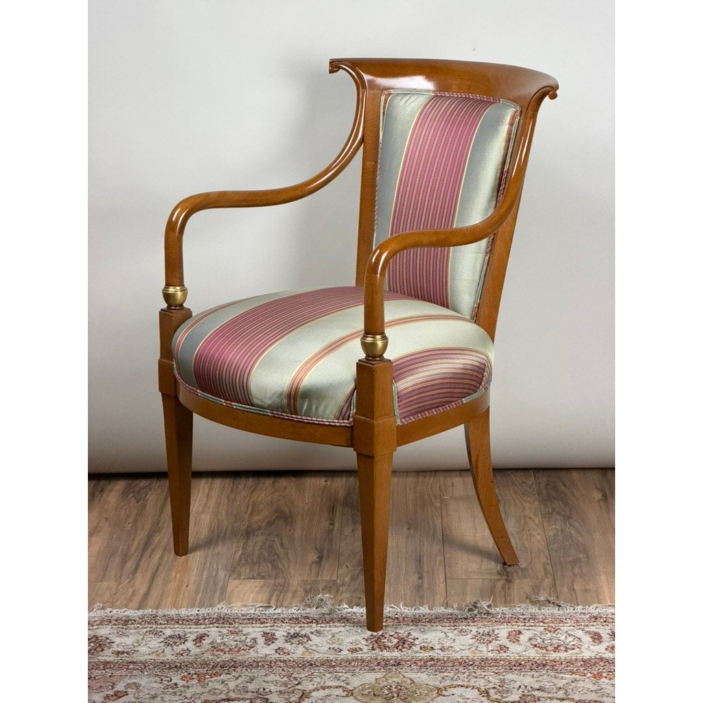 William Switzer French Empire Style Beechwood Armchair
