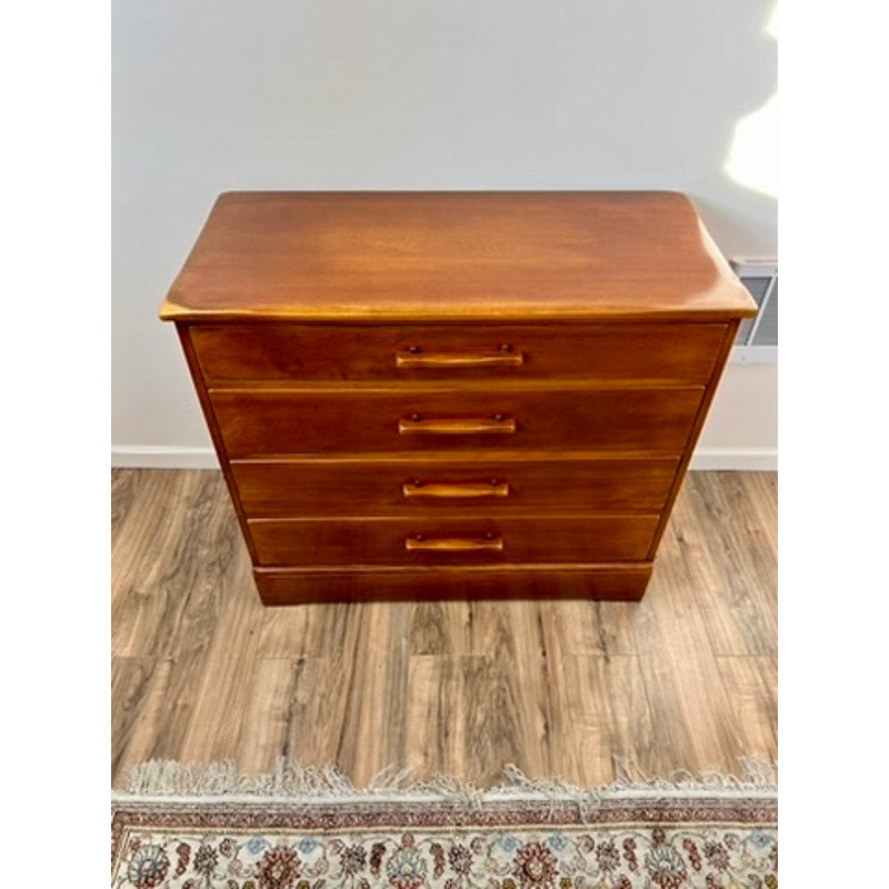 Vintage Mid-Century Rock Maple Four Drawer Chest by Cushman