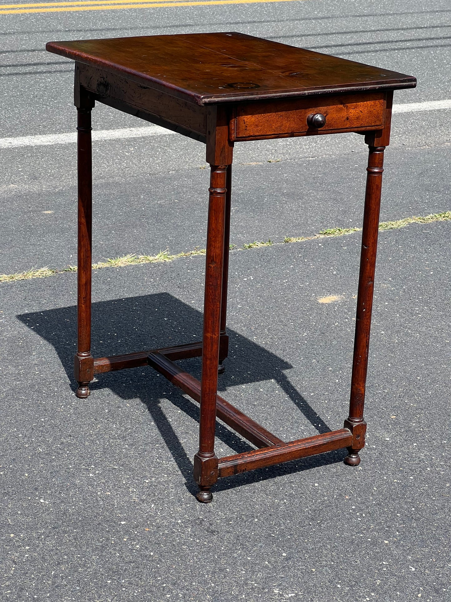 Antique George II One Drawer Mahogany Game Table c Mid 18th Century