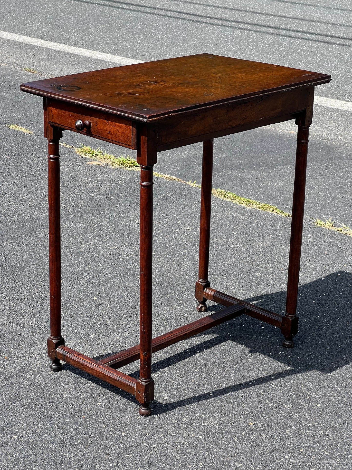 Antique George II One Drawer Mahogany Game Table c Mid 18th Century