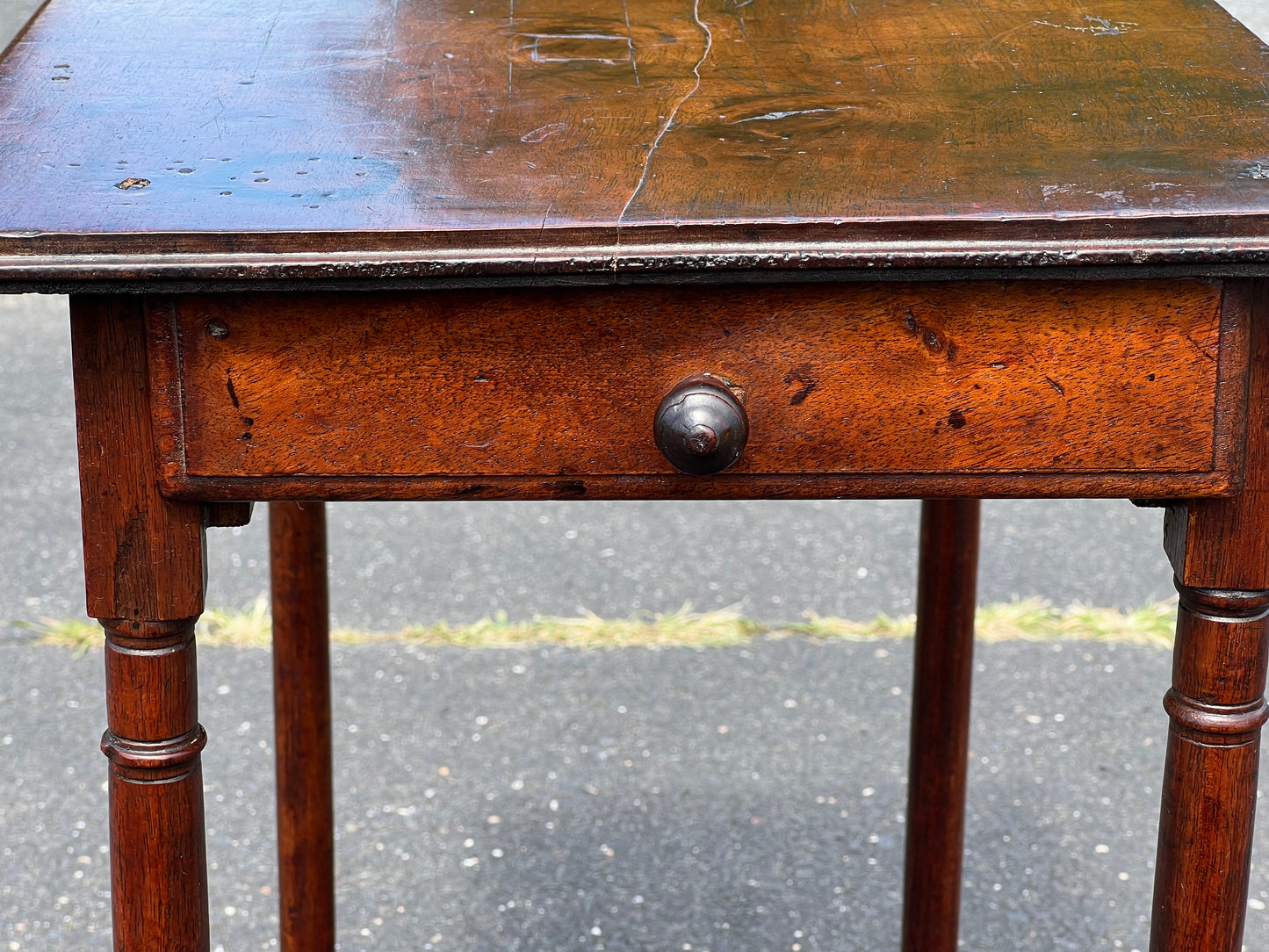 Antique George II One Drawer Mahogany Game Table c Mid 18th Century