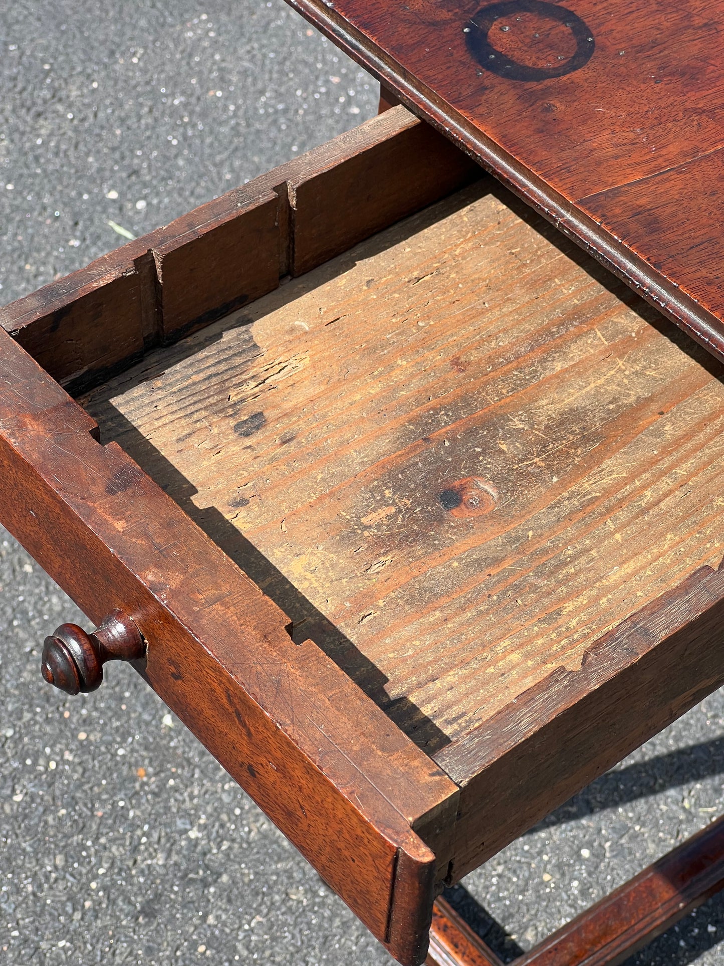 Antique George II One Drawer Mahogany Game Table c Mid 18th Century