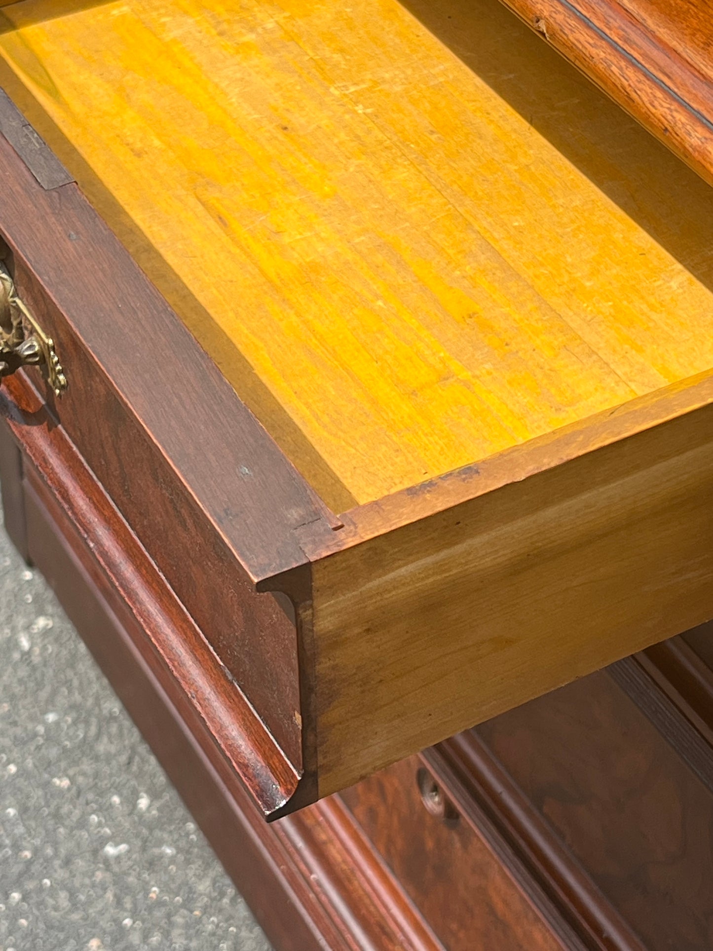 Antique Eastlake Victorian Walnut Cylinder Desk c. 1900