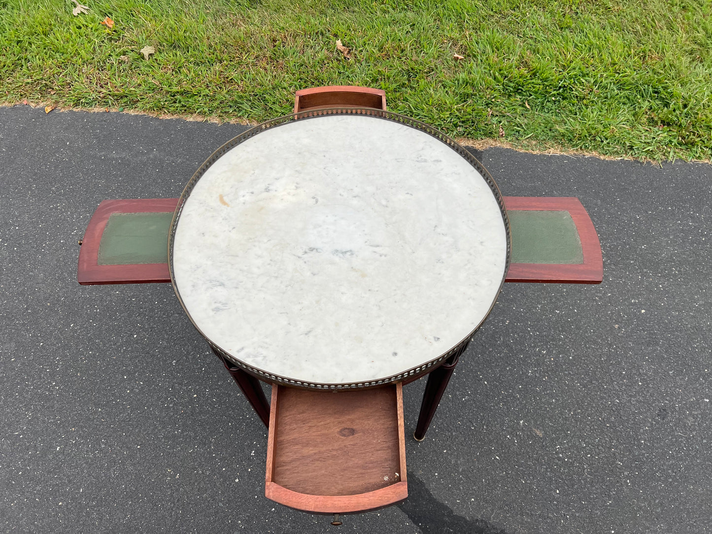 Antique French Louis XVI Style Guéridon Bouillotte Table