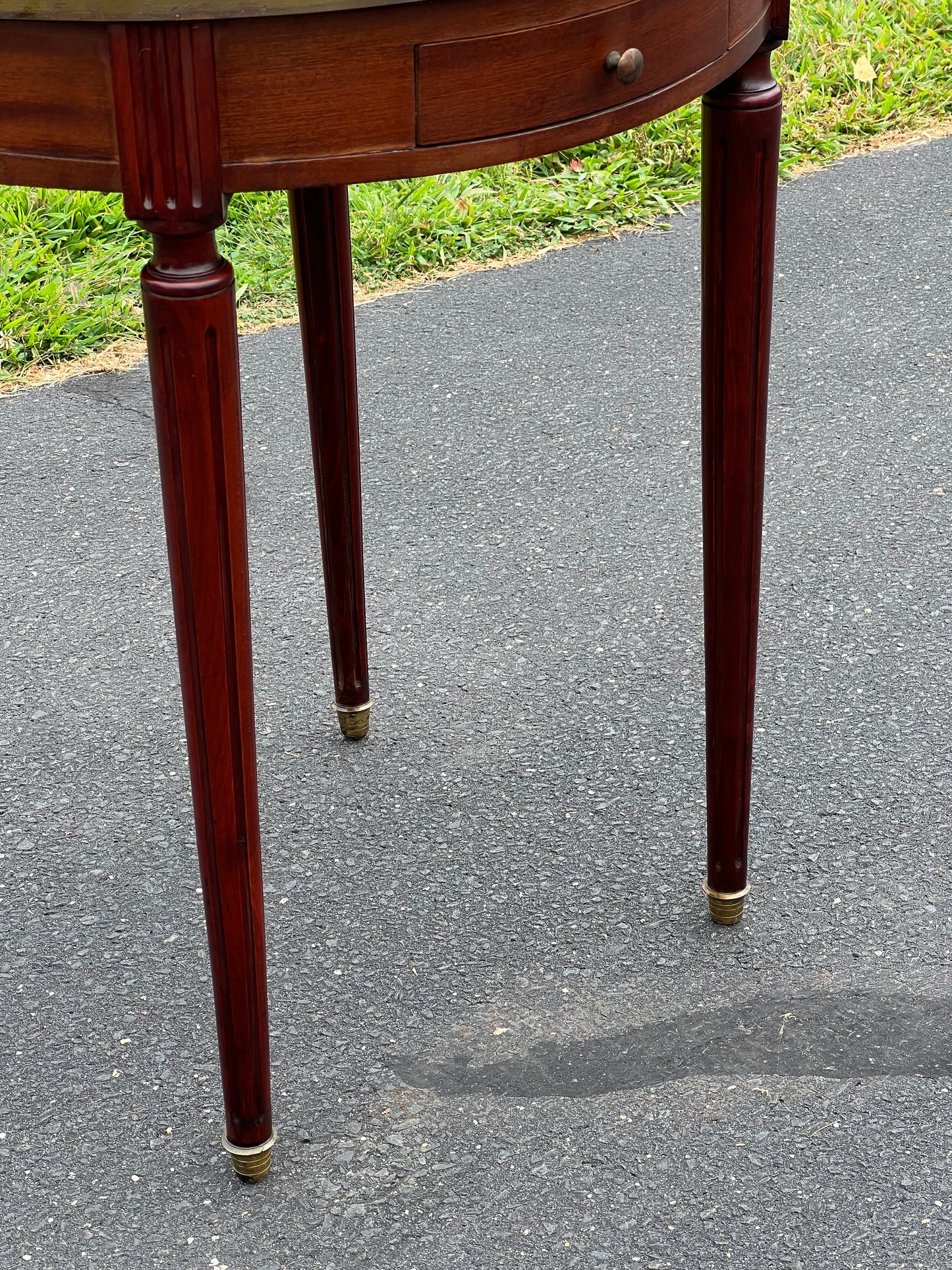 Antique French Louis XVI Style Guéridon Bouillotte Table