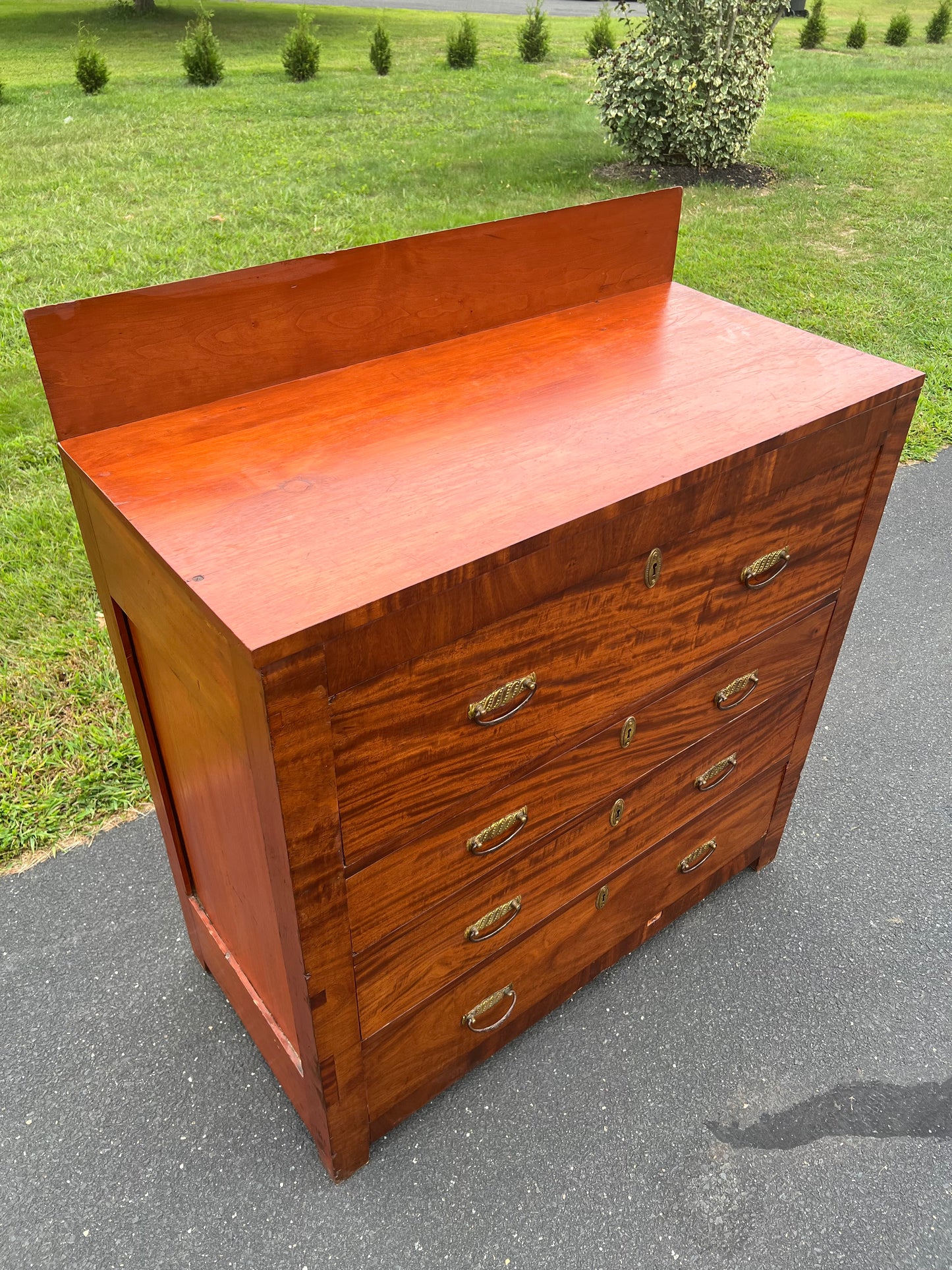 Antique Transitional Mahogany Chest of Drawers c. 1850