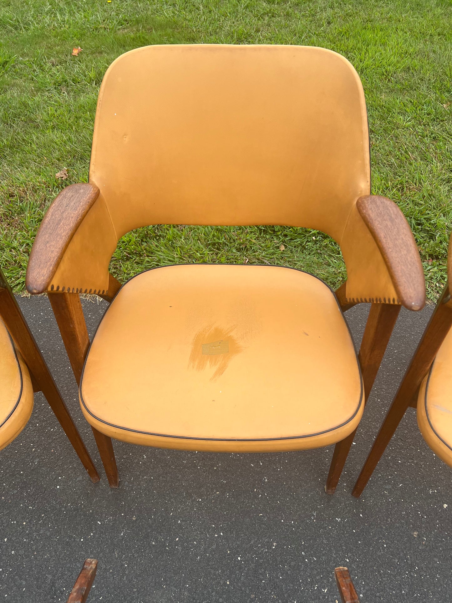 Set of Four Danish Modern Midcentury Teak Armchairs by Mobler Danmark